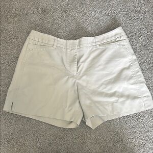 White House Black Market White Bermuda Shorts